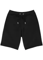 Ami Paris Logo-embroidered Stretch-cotton Shorts - Black - L L