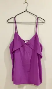 Sass & Bide Magenta 100% Silk Spaghetti Strap Camisole Blouse, Size 12 - NWT