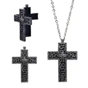 Necklace with Secret Compartment - Cross Pendant Jewelry for Men & Women