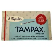 Vintage 1960s Advertising Tampax Tampons Trial Package Movie Prop Sealed New RAR