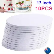 12Inch Masonite Cake Board 5mm White Round Boards 10pcs Wedding Cake Cases Boxes