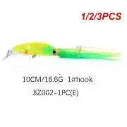 1/2/3PCS Fishing Lures Octopus Squid Hard Baits Squid Lures Hard Baits With Hook