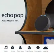 Amazon Echo Pop | Full Sound Compact Smart Speaker with Alexa 1st Gen | Charcoal