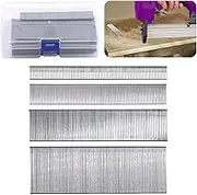 Swpeet 4800Pcs 4 Sizes 5/8" 1" 1-1/2" 2" 18ga Gauge Nails Multi-Length Galvanized Brad Nails Straight Finishing Nails Assortment Kit, Gun Nails and Small Finishing Nails