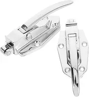 Hoement Freezer Door Fasteners Aluminum Alloy Latch Clasps Fridge Door Fixtures Easy Install for Ovens and Hinges