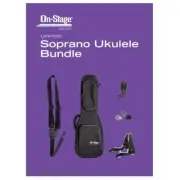 On-Stage UPK1000 Soprano Ukulele Bag, Strap, Tuner, Picks and Stand Bundle