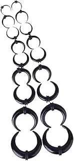F Fityle 18pcs Set Acrylic Spiral Snail Tapers Plug Taper Ear Stretching Kit Ear Gauges