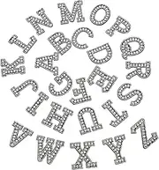 Operitacx 26Pcs Rhinestone Iron Letters for Fabric DIY Glitter Alphabet Patches for Clothing Backpacks Hats Crafts Durable Easy Application for Creative Projects