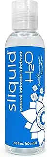 Sliquid Lubricants H2o Naturals Water Based Intimate Lubricant, 2 Fluid Ounce, 60 ml (Pack of 1)