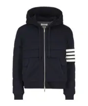 Thom Browne Striped Hooded Jacket 1,2,3,4,5 blue