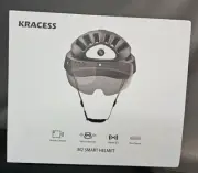 Kracess M2 Helmet 16MP 4K HD Camera Bluetooth Smart Helmet Medium New - Box torn