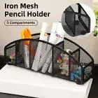 Multi Grid Metal Desktop Storage Box Pen Holder Cosmetic Organiser Tidy Box AU