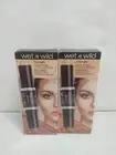 Wet n Wild MegaGlo Dual-Ended Contour Stick, Medium/Tan 752A, 0.28 oz. QTY:2