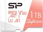 Silicon Power 1TB Microsdxc UHS-I Micro SD Card with Adapter, up to 100Mb/S Read