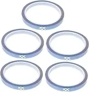 Heat Resistant Transfer Tape for Sublimation 5 Rolls 10mm Wide Long No Peel Off No Residue