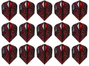 5 Sets Harrows Silika Colorshift X Standard Dart Flights – Ships Tracking - Red