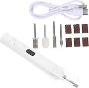 Manicure Machine Nail Drill Foot Files Nail Salon Drill Bits Electric Nail Drill Machine Kit Electric Remover Discs Portable Nail Polisher Drill Bits Nail White
