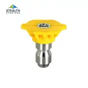 Pressure Washer Quick Connect Nozzle (Yellow), 15 Degree, 5000 psi, 4.0 Orifice