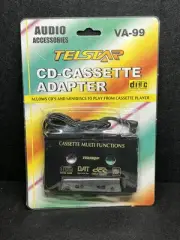 CD-Cassette ADAPTER New In Case Telstar Vintage Audio Equipment