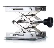 lab Stainless Steel Lab Jack 4"（10cm）x4"（10cm）Scissor Stand lifting table new