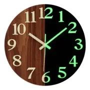 Wall Clock, Luminous, Stylish, Quiet, Scandinavian, Wall Clock, Easy to Read, Fl