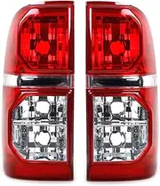 Rear Tail Light for Toyota for Hilux 2005-2009 2010 2011 2012 2013 2014 2015 Left/Right Tail Light Brake Lamp Taillight with Harness Bumper Reflector Light (Color : Left and Right)