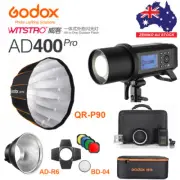 Godox AD400Pro 2.4G TTL Outdoor Studio Flash +Reflector,BD-04,QR-90 softbox KIT