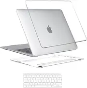 T Tersely Case for MacBook Air 13 inch Case 2010-2017 Release A1369/A1466, Plastic Hard Shell Cover & Keyboard Cover Skin Compatible with MacBook Air 13 inch with Retina Display - Clear