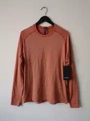 NWT LULULEMON XSWC/RWLI Orange Stripe Metal Vent Tech LS 2.0 Shirt Men's Large
