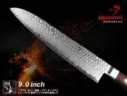 NEW Damascus VG10 Steel Chef's Knife 9.0" Gyuto Full-Tang Wood-Handle Handmade