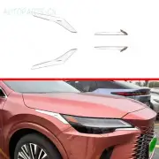 For 2023 Lexus RX350 RX350h RX500h ABS Chrome Front Headlight Decorative Strip