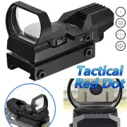 20mm Rail Tactical Red/Green Dot Reflex Sight Holographic Scope Rifle Mount