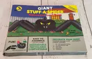 90s Halloween Lawn Decor Giant Stuff A Spider Kit 11ft Black USA Horror