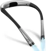 LED Neck Reading Light,3 Colors, 6 Brightness Levels, Bendable Arms,Rechargeable