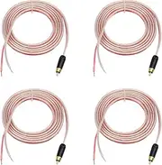 Binxind 4X Replacement Repair Speaker Bare Wire Cable 5Ft with Plug to Stripped Ends