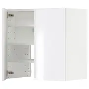 METOD wall cb f extr hood w shlf/door, white/Ringhult white, 60x60 cm