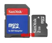 Sandisk 2GB 2G Micro SD TF MicroSD Memory Card with SD adapter