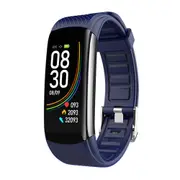 0.96in IPS Color Screen IP67 Waterproof Smart Watch HR BP spO2 Monitor Remote Camera Stopwatch Fitness Bracelet BLUE COLOR