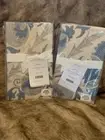 2 Pottery Barn Blue Tula Suzani Cotton 2 King Shams New