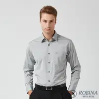 在飛比找蝦皮商城優惠-【ROBINA羅彼納】 台灣製 素面平織 紳士商務長袖襯衫 