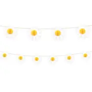 Daisy Honeycomb Garland Banner