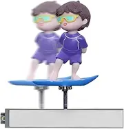 Bobblehead Dashboard, Funny Car Dashboard Decorations | Automatic Surfboard Decoration - Cute Swinging Swing Design Surfing Design for Him Sound