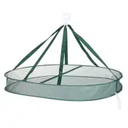 Folded Mesh Clothes Hanging Dryer, Single Layers Square Drying Rack, Green