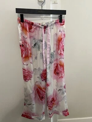 PETER ALEXANDER Colourful Long Satiny sleep pants XS- BNWT