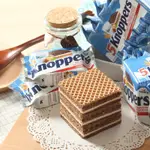 德國進口KNOPPERS牛奶榛子巧克力夾心威化餅乾 網紅休閒兒童零食品 威化餅乾牛奶榛子巧克力5層夾心10連包