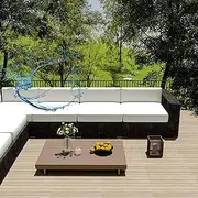 1/2/4 Pack Sofa Seat Cushion Covers Waterproof Outdoor Patio Cushions Covers Replacement,with Zipper Removable Cover for Indoor Outdoor Patio Sofa Furniture(A13,50x45x10cm4pcs)