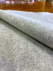 1.125 yds Camira Blazer Silverdale Light Gray Wool Upholstery Fabric CUZ28