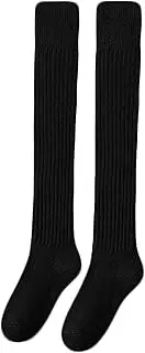 [Bestgift] Knee-high socks warm thigh-high socks thickened