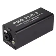 PRO XLR-3 Professional Stereo Ground Loop Isolator 3.5 6.35 XLR Audio7632