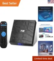 4K Streaming with T9 Android TV Box - 4GB RAM, 32GB Storage, Compact & Powerful